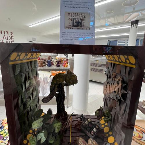 Kunstwerk aus Schokolade