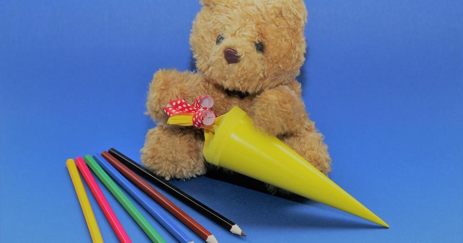 Schultüte mit Teddy